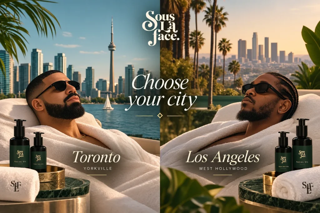 Choose your city: Sous La Face Toronto (Yorkville) and Los Angeles (West Hollywood)
